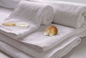 Mabotex ręczniki białe hotelowe gładkie